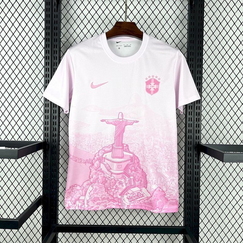Maillot de Football Concept Rose Brésil