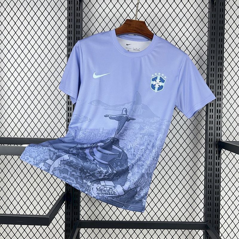 Maillot de Football Concept Bleu Brésil