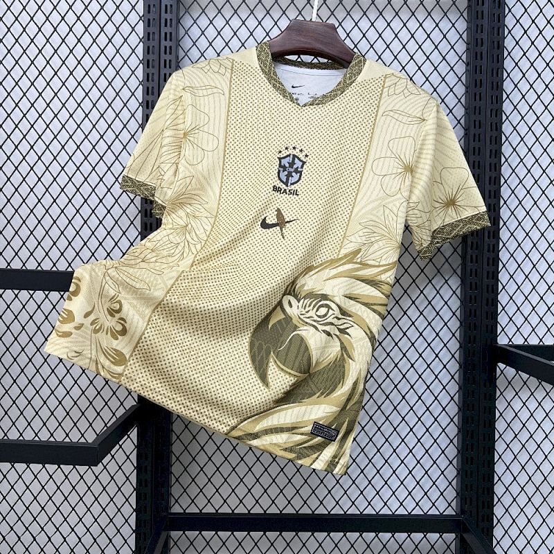 Maillot de Football Concept Doré Brésil