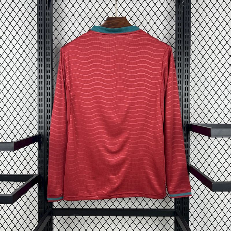 Maillot de football à manches longues domicile Portugal Coupe du Monde 2026