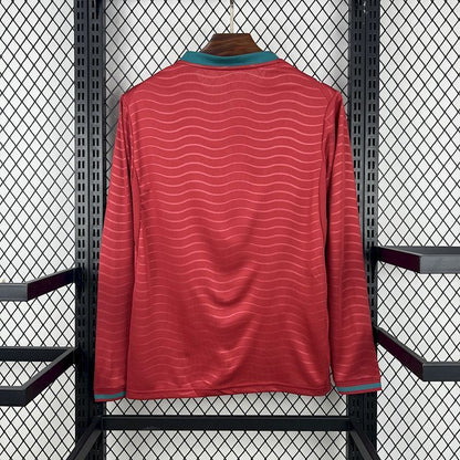 Maillot de football à manches longues domicile Portugal Coupe du Monde 2026