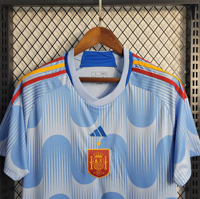 Maillot de football extérieur Espagne Coupe du Monde 2022