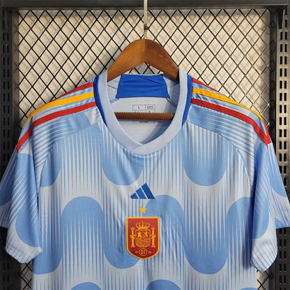 Maillot de football extérieur Espagne Coupe du Monde 2022
