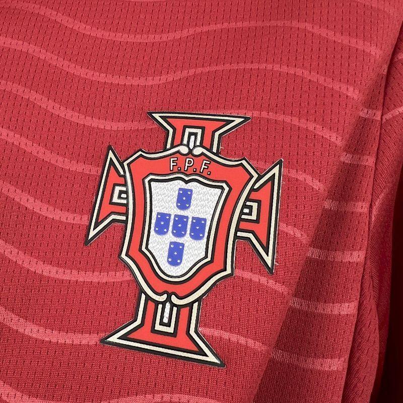 Maillot de football à manches longues domicile Portugal Coupe du Monde 2026