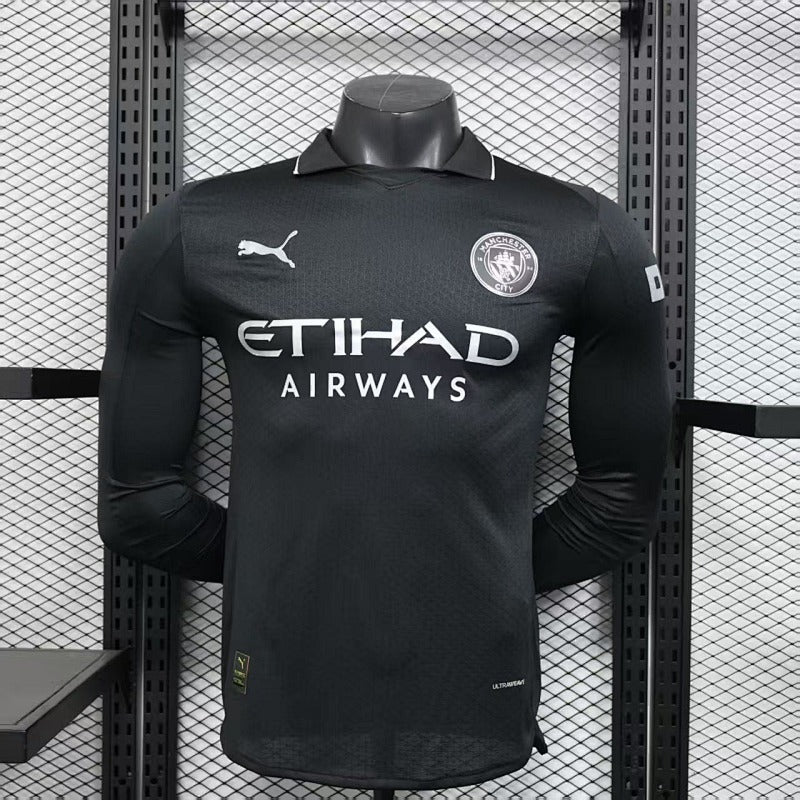 Maillot de foot manches longues extérieur Manchester City 25-26 - Version joueur