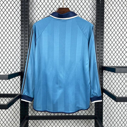 Maillot de foot vintage manches longues Real Madrid 99-00 Troisième kit rétro