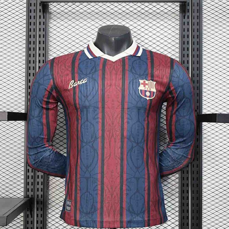 Maillot de foot manches longues version joueur 125ème anniversaire FC Barcelone 2025-2026