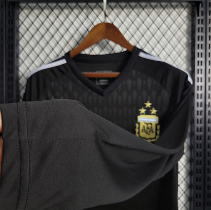 Maillot de football manches longues noir Argentine 2023