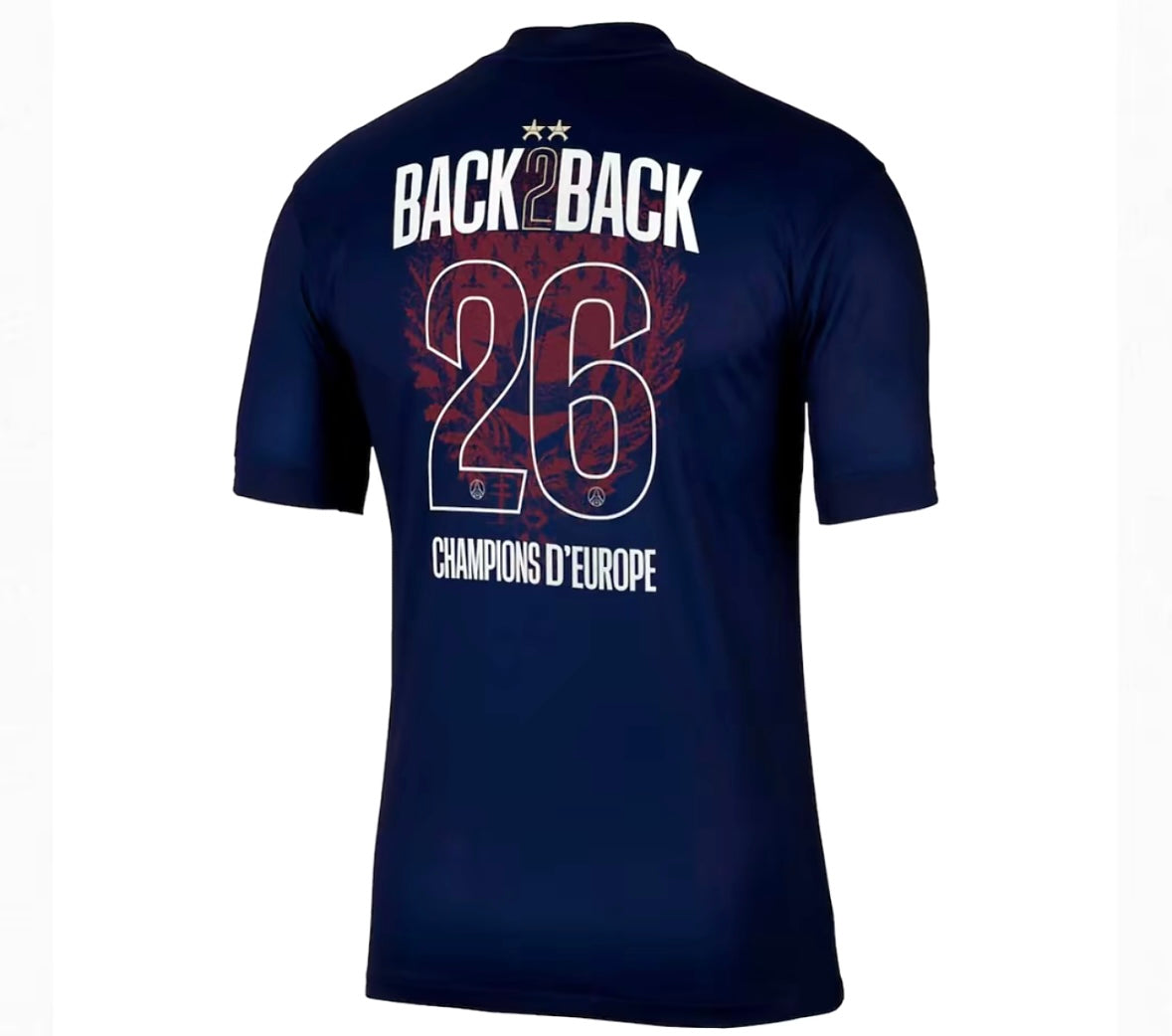 Maillot de Football Domicile avec les 2 étoiles PSG 25-26