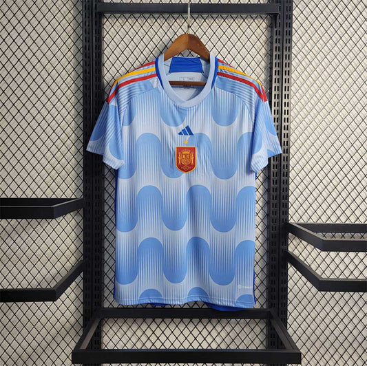 Maillot de football extérieur Espagne Coupe du Monde 2022