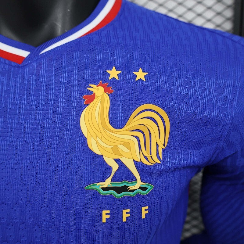 Maillot de foot manches longues domicile version joueur France