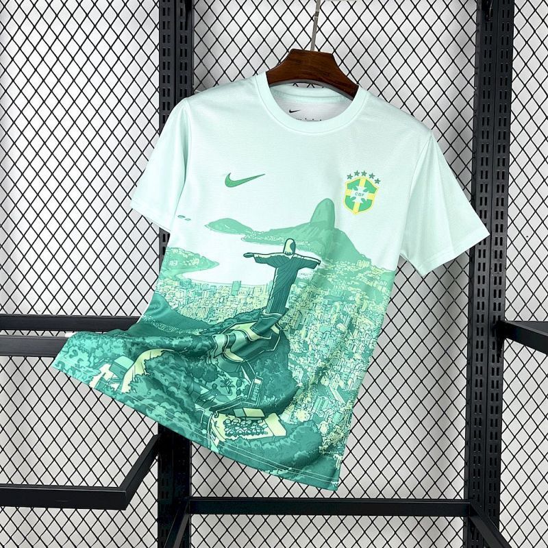 Maillot de Football Concept Vert Brésil