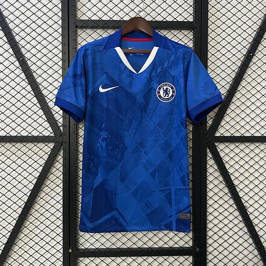 Maillot de football domicile Chelsea 25-26 avec sponsor