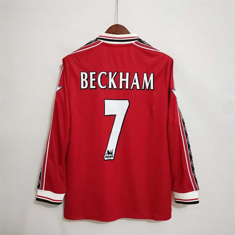 Maillot de Football Rétro Manche longues Manchester United 98-99